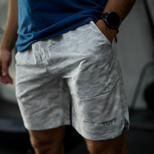 White Camo Shorts
